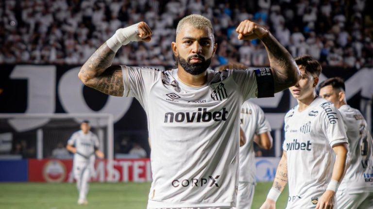 Gabriel marca, é expulso, e Santos bate o Vitória