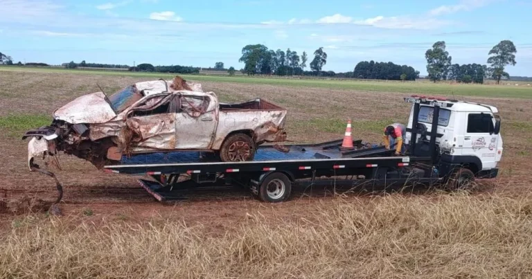 Ney do Supermercado Cerrado fica ferido após capotamento que deixou um morto na MS-162 em Ponta Porã
