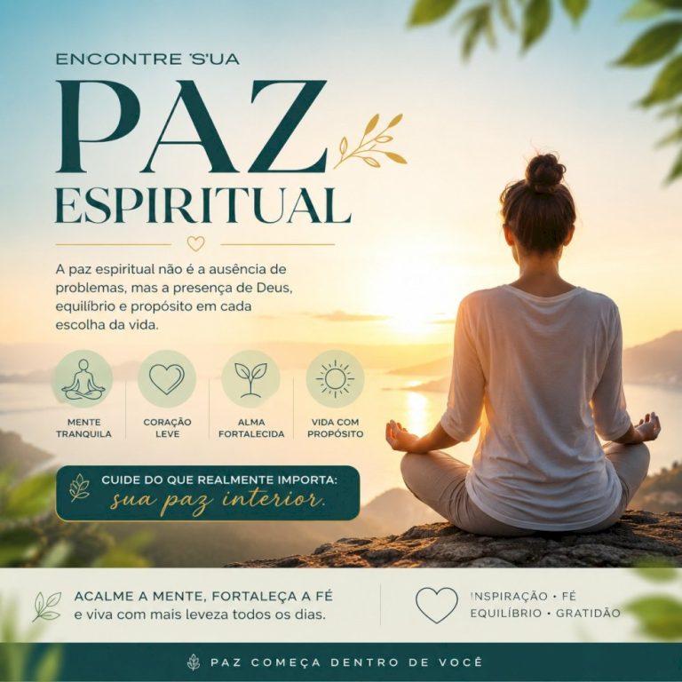 Paz espiritual: o silêncio da alma em meio ao caos do mundo