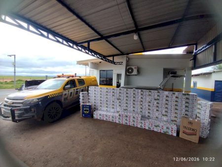 PMR apreendeu mais de mil pacotes de cigarros contrabandeados do Paraguai em Nova Andradina