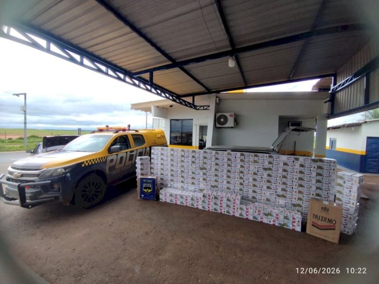 PMR apreendeu mais de mil pacotes de cigarros contrabandeados do Paraguai em Nova Andradina