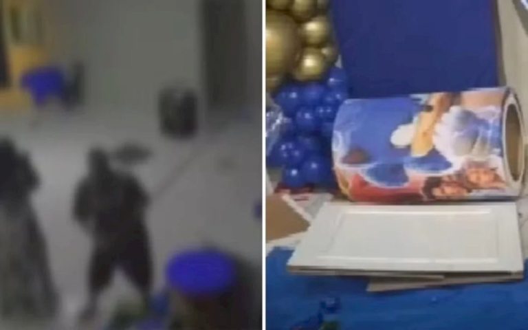 Mulher briga com a ex e festa infantil termina em pancadaria