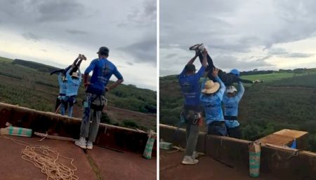 Jovem é jogada de 40m de altura, sem as cordas amarrada de rope jump