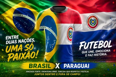 Entre duas nações, uma só paixão: o futebol une brasileiros e paraguaios em noite histórica