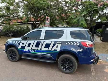 Menina de 14 anos dirigia caminhonete todo dia para ir à escola em Ivinhema.