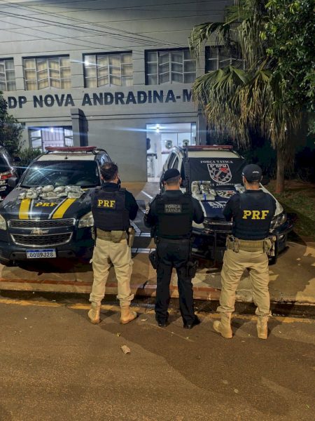 Polícia Militar apreende mais de 17 quilos de drogas e conduz uma mulher e uma adolescente por tráfico em Nova Andradina
