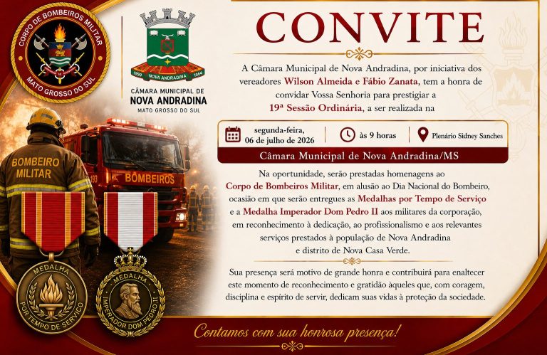 Sessão da Câmara será realizada excepcionalmente na segunda-feira e terá homenagem ao Corpo de Bombeiros