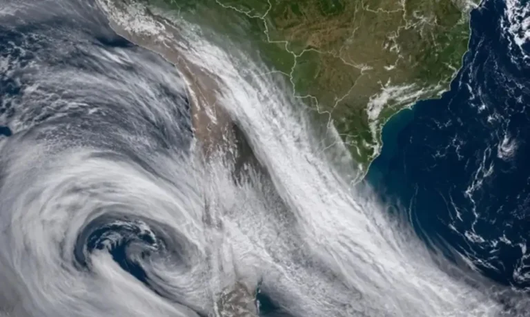 Brasil não será afetado por rio atmosférico que atinge o Chile.