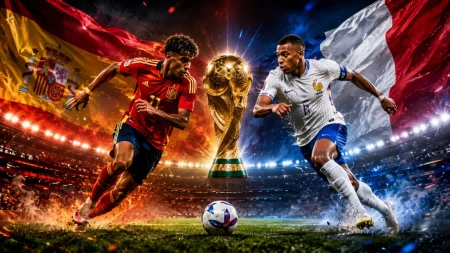 Lamine Yamal e Mbappé protagonizam duelo de gerações em semifinal da Copa do Mundo.