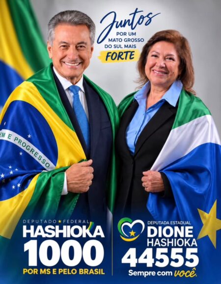 Dione Hashioka e Roberto Hashioka são da nossa terra.