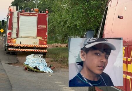 Adolescente de 13 anos morre atropelado por carreta na BR-060