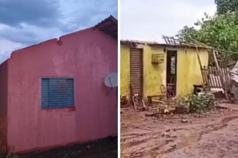 Ivinhema: Temporal destelha casas e ventos podem ter passado de 100 km/h, diz Defesa Civil