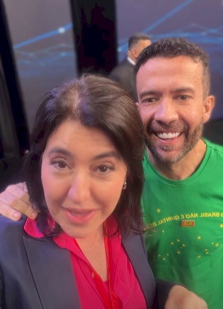Ex-senadora de MS, Simone Tebet vira alvo de críticas após aparecer ao lado de Janones: “Vergonha para o Estado”